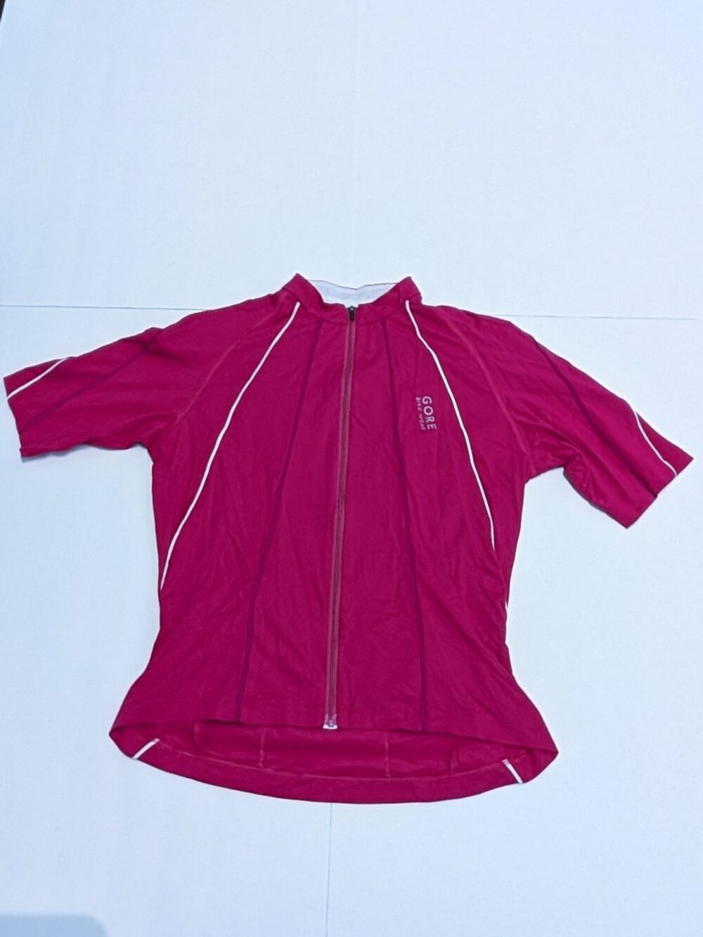 Gore Bike Wear Women's Half Sleeve Full Front Zip Bright Pink Jersey, Size L
